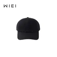 《WI EI》复古破洞须边做旧可调节鸭舌帽 9W002