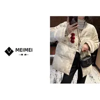 XMM女装.<提花国风羽绒服>冬季新款休闲时尚百搭国风羽绒服.9002#