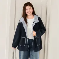 【现货加厚仿羊羔毛麂皮绒外套】MsShe大码女装2025冬高端A2510003