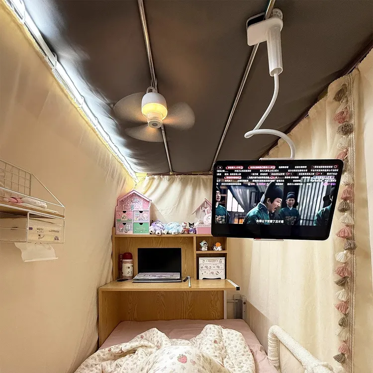 【宿舍好物】手机床头支架平板支撑架ipad躺着懒人折叠伸缩多功能