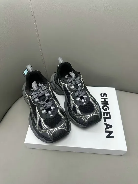 诗歌兰女鞋2025秋季新款真皮厚底增高老爹鞋百搭透气运动休闲鞋潮