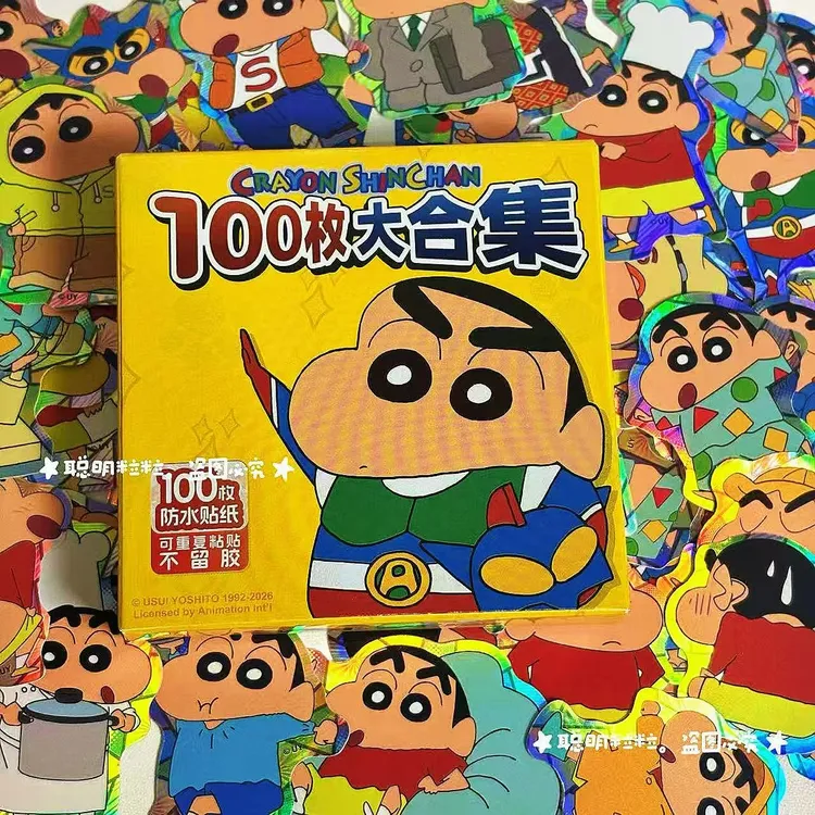 【皮卡】可爱蜡笔小新贴纸可爱个性贴纸ins手账装饰汽车贴纸