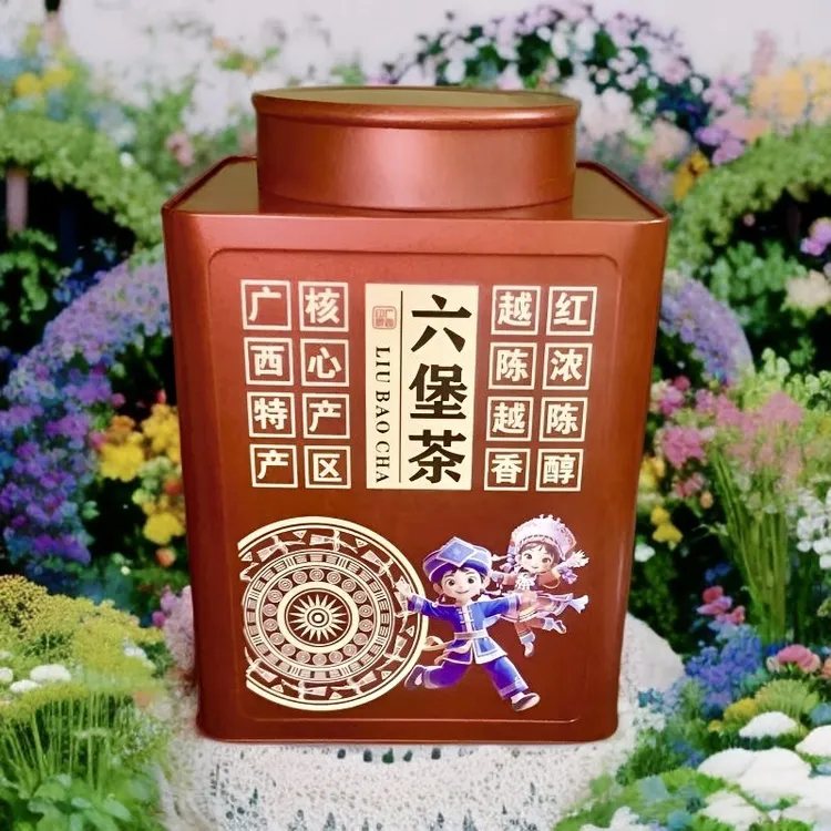 2007梧州金花六堡茶菌香陈香广西特产黑茶香甜耐泡口粮茶