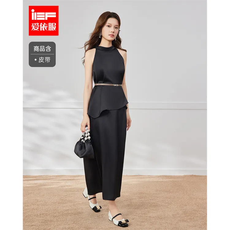 IEF/爱依服套装2025夏季新款法式优雅气质高级感通勤气质上下套裙