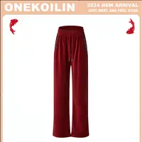 OneKoilin“油画裤”高品质雪尼尔手工钉珠神裤 YHK