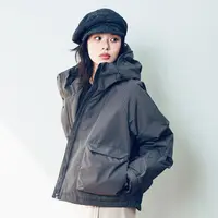 工装棉衣女设计感宽松连帽夹克秋冬防泼水保暖休闲户外短外套 