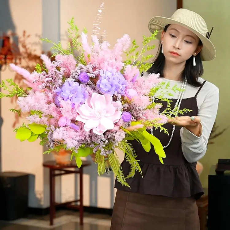 今日上新【仙女粉】永生花束 室内家居插花摆件花卉绿植