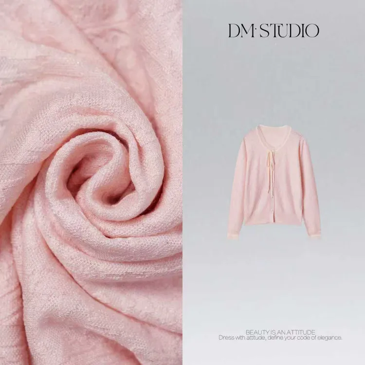 DEDM•STUDIO/减龄精致感慵懒甜美百搭排扣开衫外套2508WT/992519