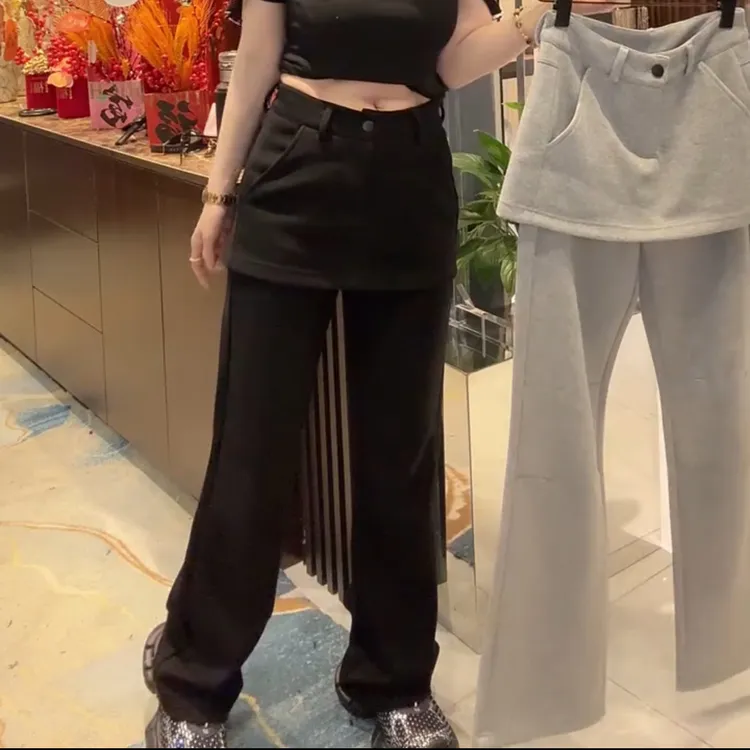 显瘦显腿长休闲版裤裙【实物微色差】