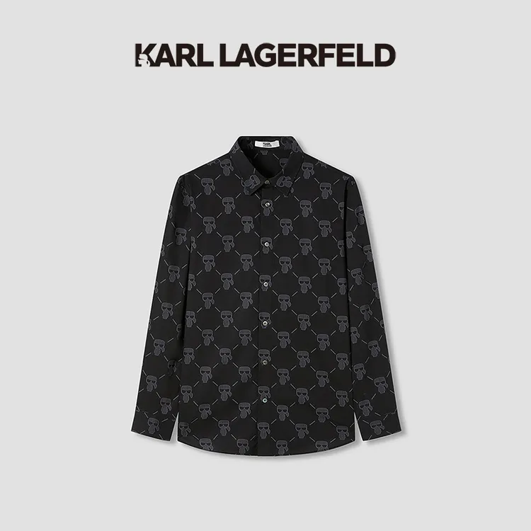 【官方男装】KARL LAGERFELD卡尔拉格斐长袖衬衫1K1E50502006