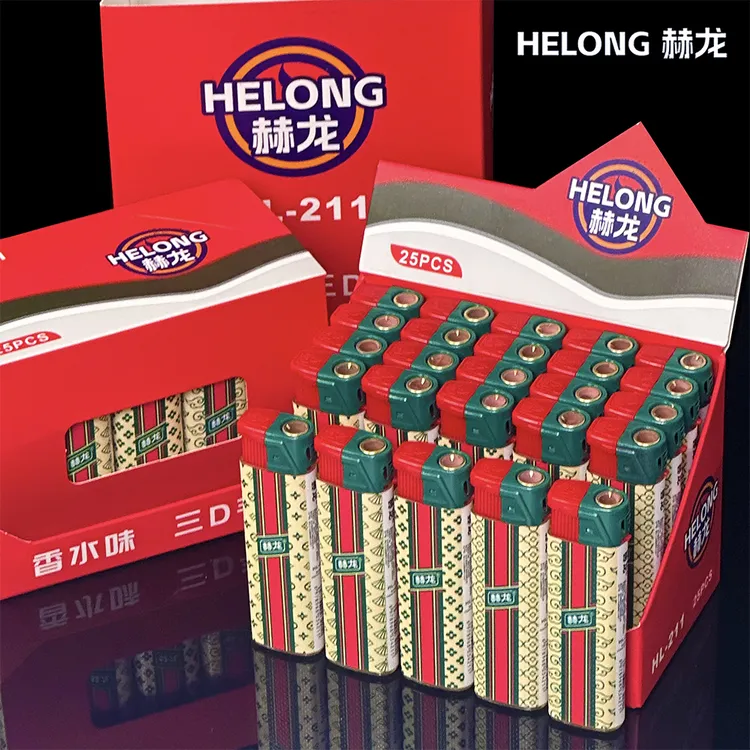 新品赫龙直冲蓝焰直冲打火机批发简约高端时尚耐用个性家用批发