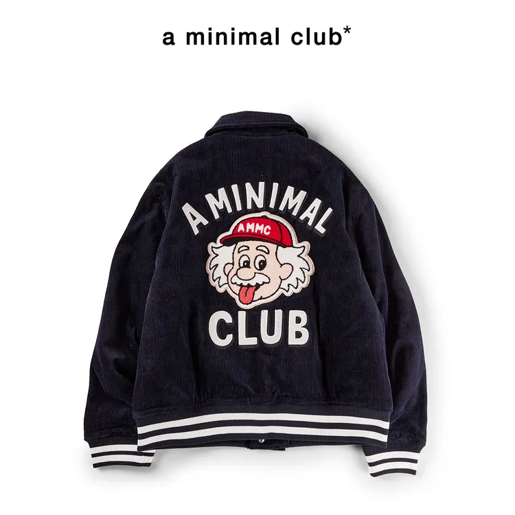 NPC潮牌a minimal club美式复古趣味灯芯绒棒球服棉服AM5APJ08