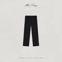 MBNL-F「羊毛混裁」秦磊男装羊毛混纺宽舒休闲直筒西裤裤LL-SKZ2057