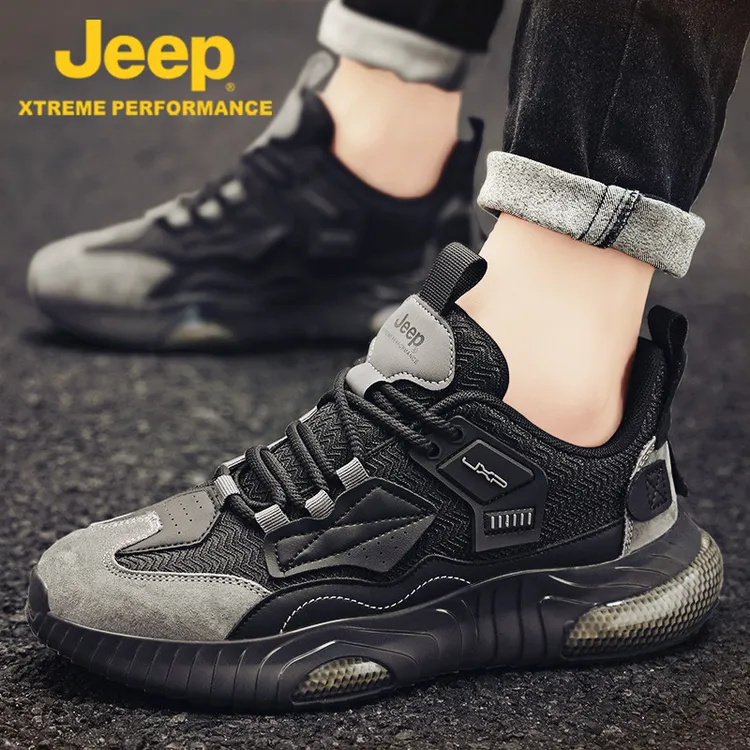 jeep吉普老爹鞋男鞋秋季款2025新款户外登山休闲椰子运动鞋子男士