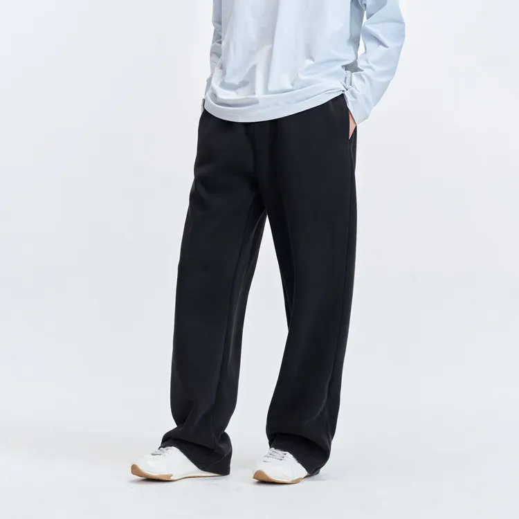 Luminelle 秋冬款巴黎水洗做旧直筒卫裤松紧腰情侣宽松运动休闲裤