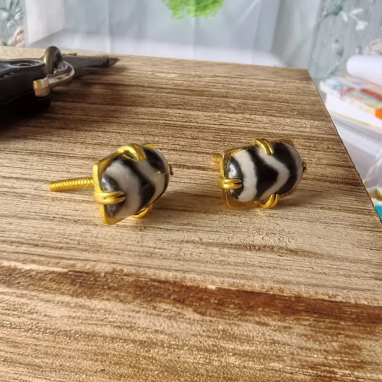 铜合金耳饰 复古耳钉民族风原创设计简约中古小众素款设计感轻奢