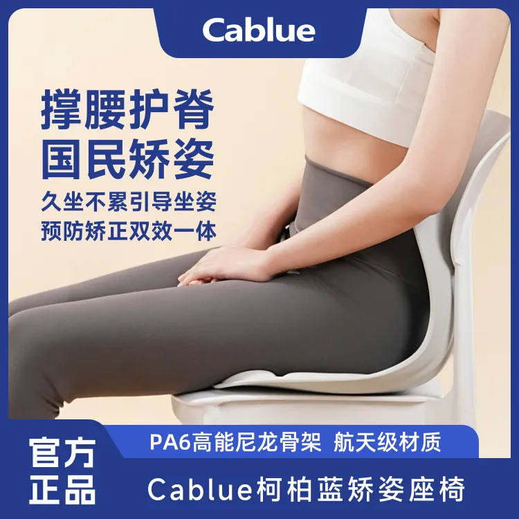 【强力支撑】护腰坐垫腰靠办公室久坐缓解腰椎酸痛透气人体工学护腰