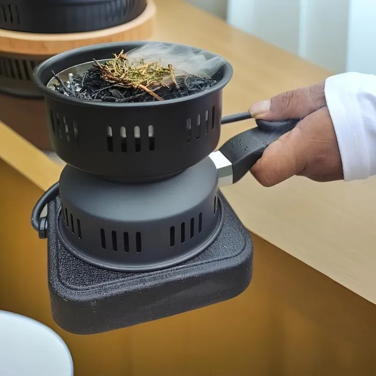 央稞【新款双层藏式喂桑炉】电碳炉熏香炉送香粉