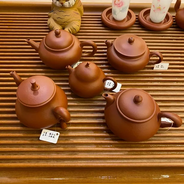 郭丰仪鱼籽朱泥手拉壶 云歌赋/执意/妃子笑/茄瓜/水平