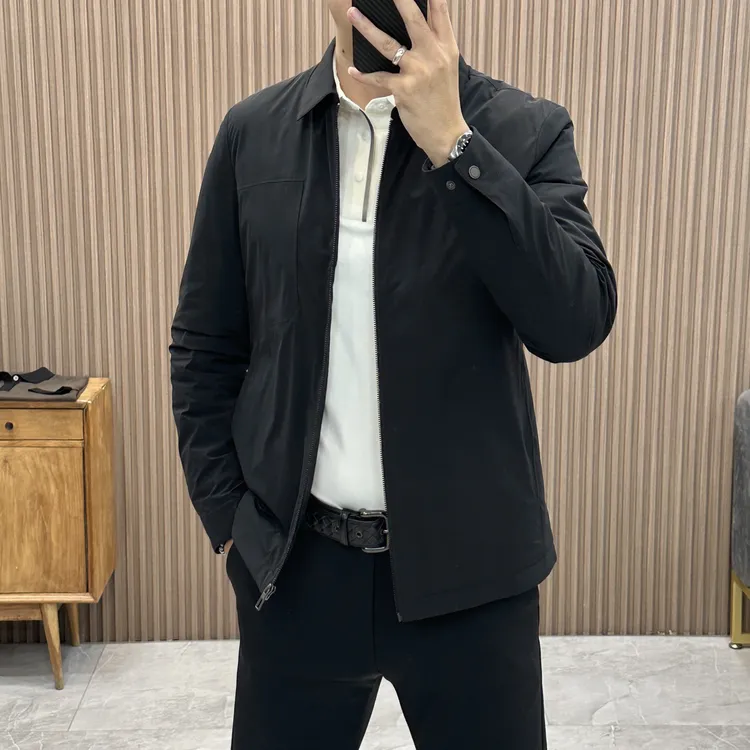 时尚男士【白鹅绒】简约夹克外套男士男装休闲商务羽绒服58662