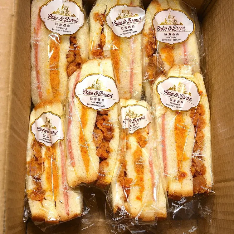 【6个】鸡肉三明治早餐面包芝士紫米夹心肉松粉营养健康代餐整箱