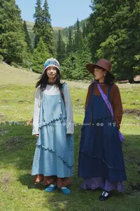MX#25016#麻花辫牛仔吊带裙 FL