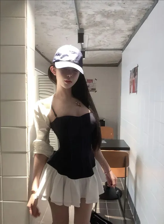 【超优比例】连体法式时尚气质套装E25Q1261+E25N1454