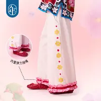年衣【花鼓隆咚】女童长裤秋新款阔腿裤童装新中式甜美女孩休闲裤子