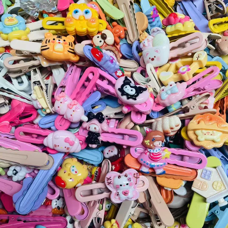 【50个】儿童混装鸭嘴夹夹头发夹子边夹发夹发饰可爱头饰发卡