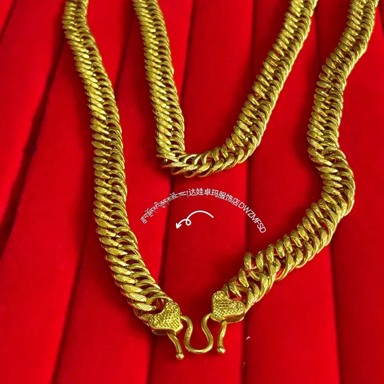 纯铜亚克力项链 女士100厘米长偏细款项链百搭时尚