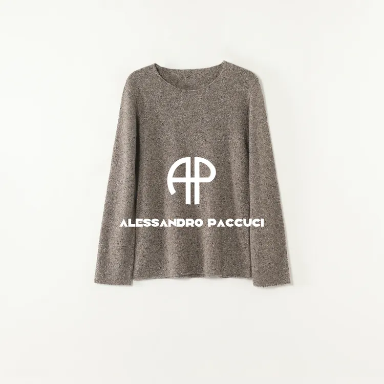 AP洛哥54310ST【一点点毛衣】100羊绒点子纱圆领百搭时尚长袖针织衫