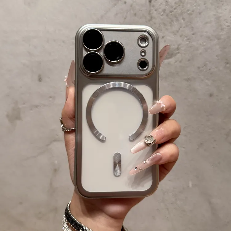 适用苹果17promax手机壳简约磁吸iphone17镜头全包pro肤感磨砂