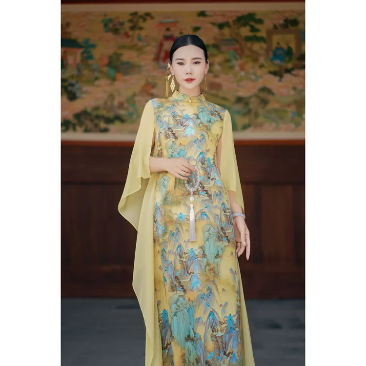如画 | 连衣裙夏季新款新中式国风古典设计师款气质连衣裙