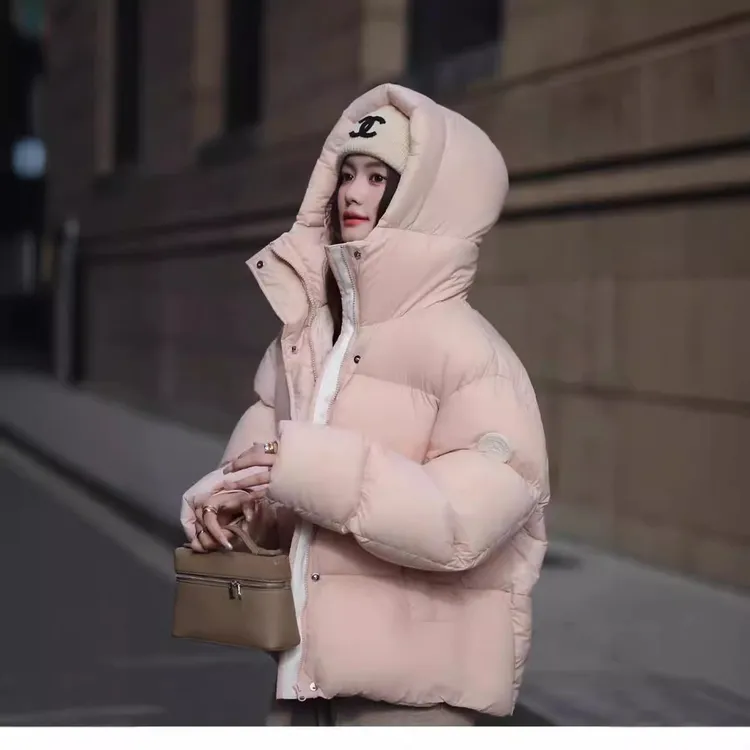 高端白鸭绒女款高端女中长款日韩风加厚外套潮羽绒服女士含绒宽松