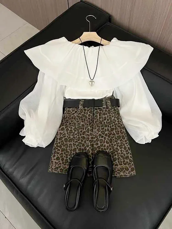 独特漂亮初春穿搭一整套小香风黑色衬衫两件套装裙女2025新款爆款