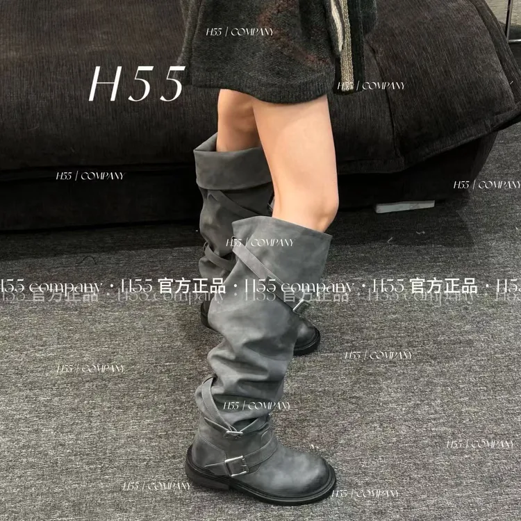 H55女鞋象牙塔时装靴长靴秋冬时装弹力女靴女鞋45-3107【HW】