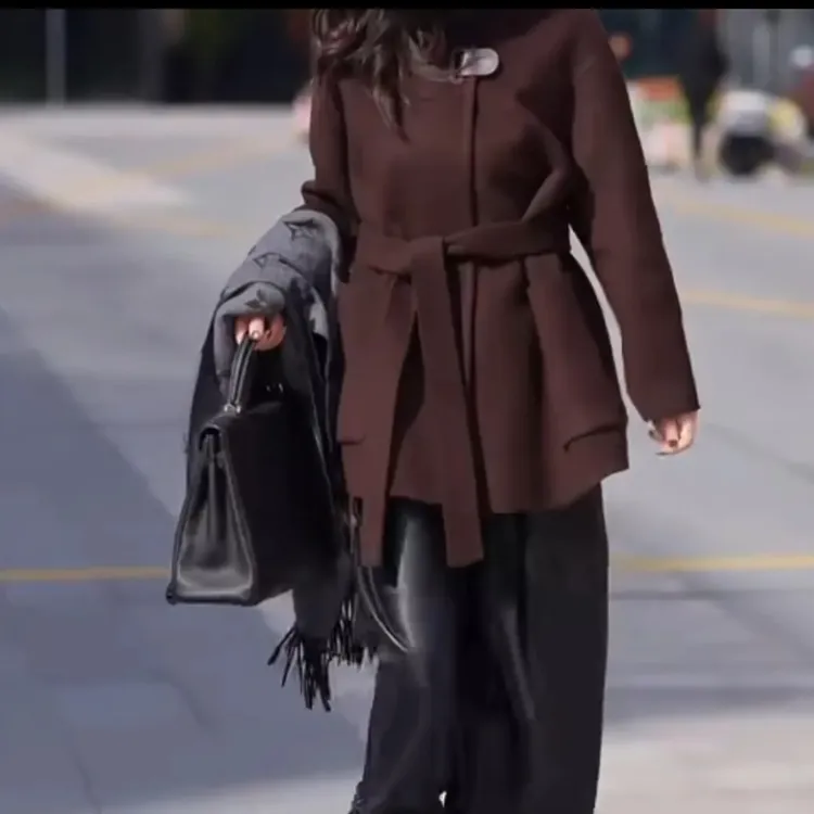 新款气质百搭时尚外套显瘦高腰裤子女装