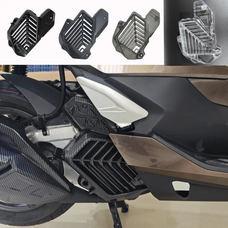 适用于本田 ADV160 PCX160摩托车纤维纹水箱罩 水箱外改装保护盖