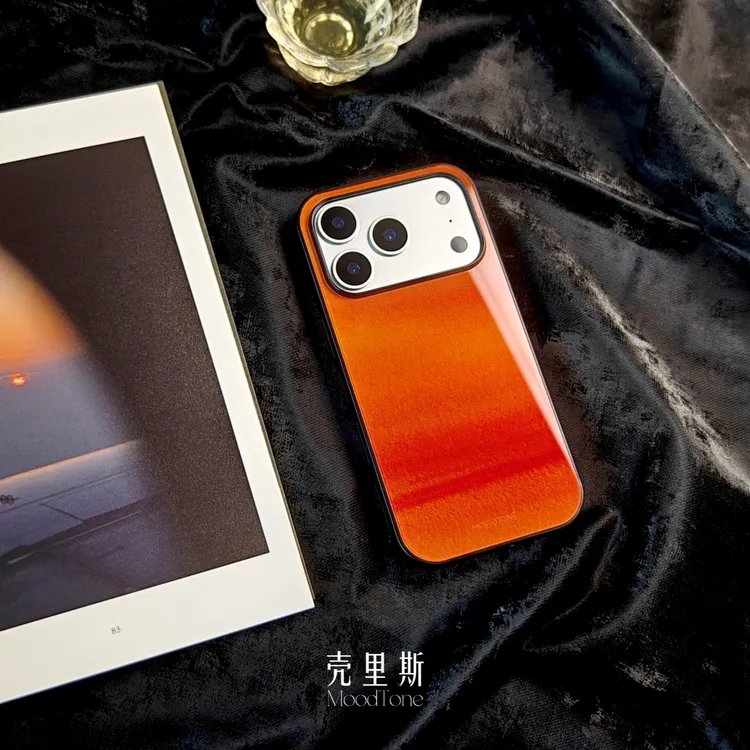 「橙宇云烧」新中式适用于苹果17promax/16pro高级感手机壳15pro/14