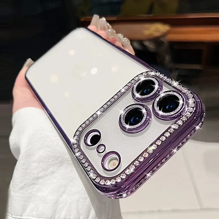 轻奢闪钻适用苹果17promax手机壳新款iPhone16硅胶15透明14保护套