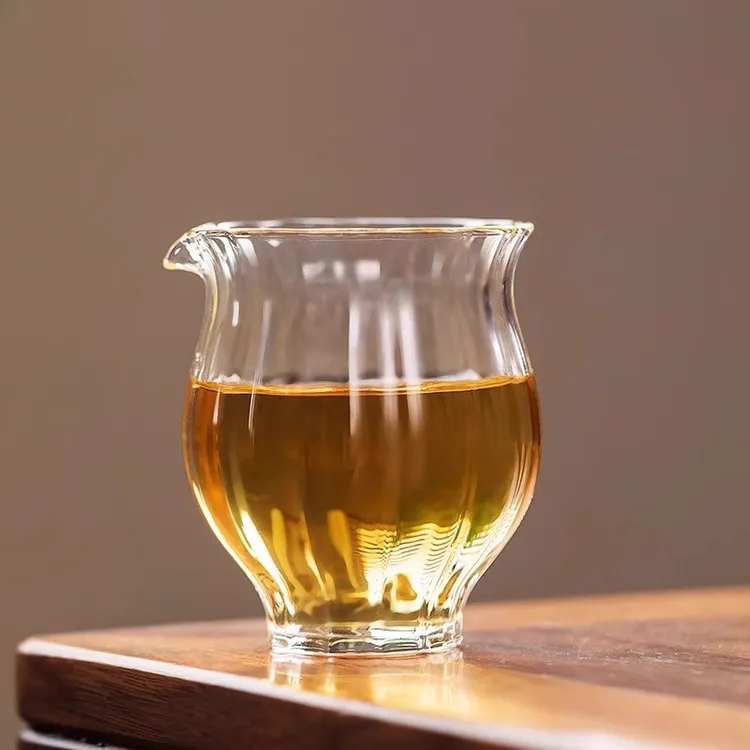 当代 加厚公道杯玻璃杯耐热迷你玻璃公道杯水仙公杯茶海