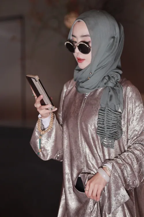 手工钉珠丝巾 长斤 回族头巾 围巾