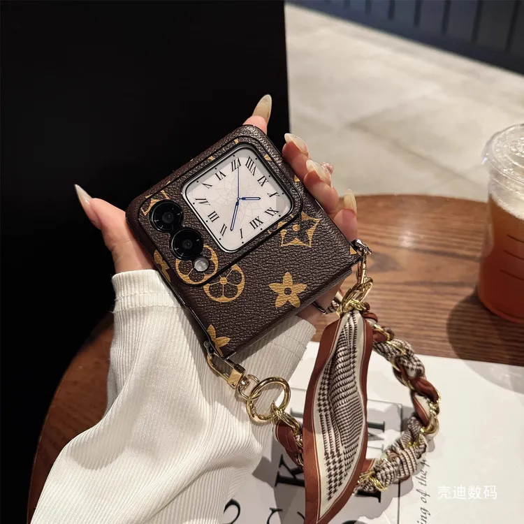 适用华为novaFlips手机壳折叠屏高级潮牌花纹时尚全包新款保护套