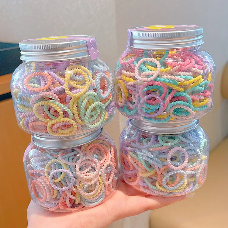 儿童皮筋不伤发宝宝扎头发弹性好女童发圈婴儿小幼儿可爱彩色