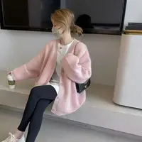 胖胖家*184新款净版简约百搭大气显瘦毛衣外套