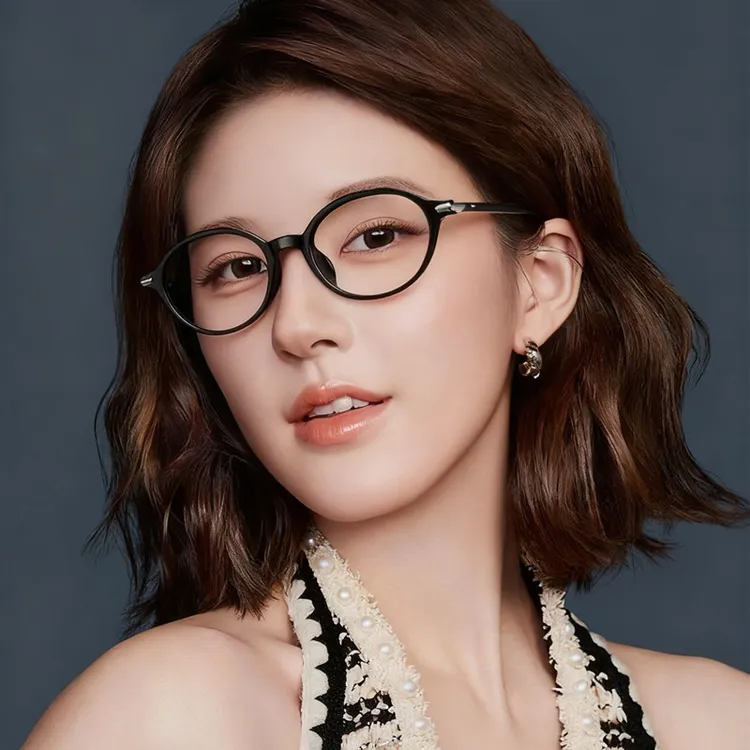 新款赵露思同款小框防蓝光老花镜超轻TR眼镜框板材腿护目50-60岁