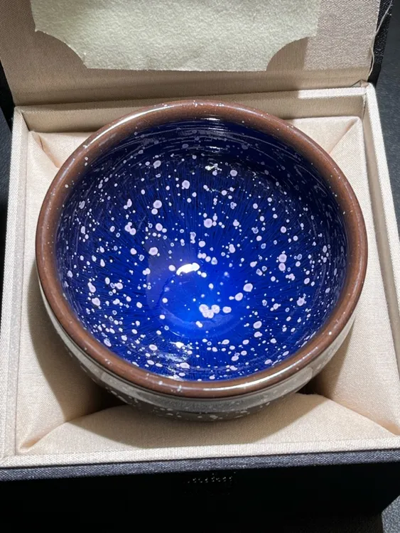 踏雪寻梅带礼盒高端茶盏建阳建盏主人杯