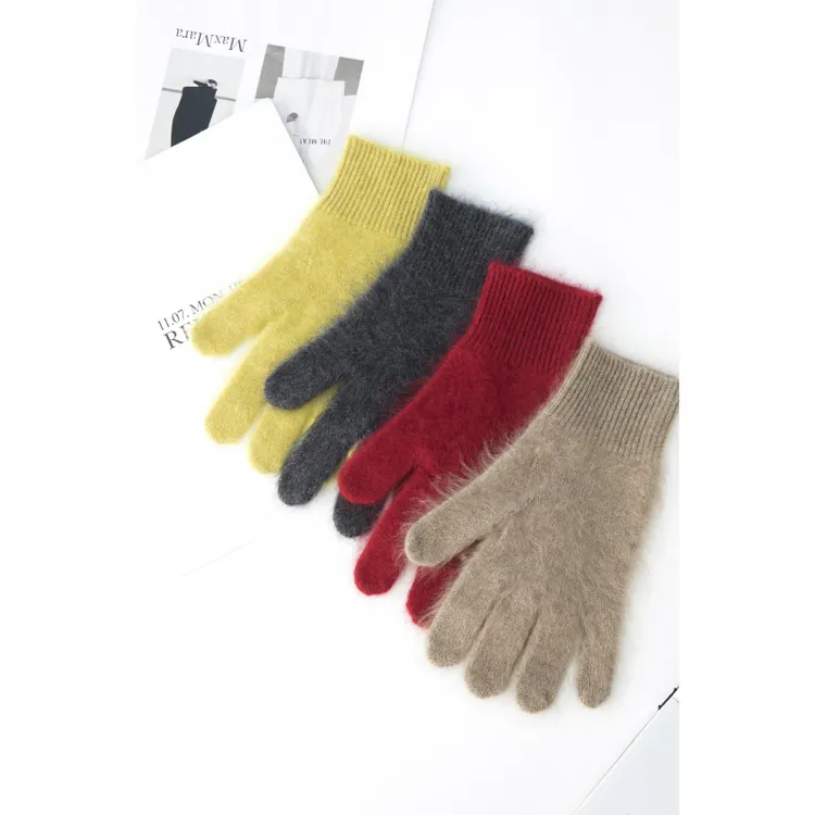 BAYBERYL老贝缤纷手套*分指羊绒保暖百搭柔软冬手套DD5L0103-12/7