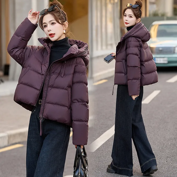 云朵泡芙羽绒服女款2025冬季新款流行爆款商场同款气质加厚短外套