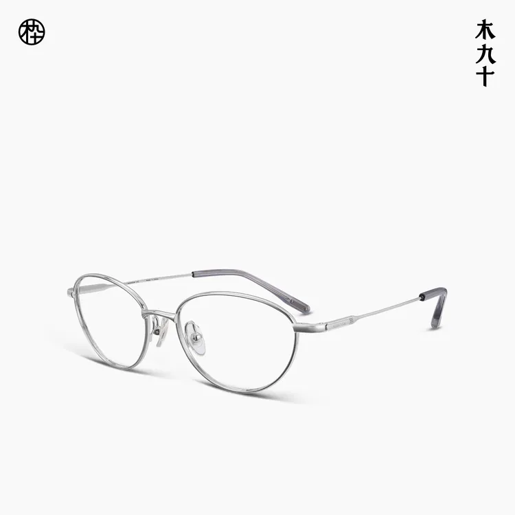 MUJOSH/木九十金属细框钛合金镜腿女猫眼近视眼镜框MJ12FN3011商品图
